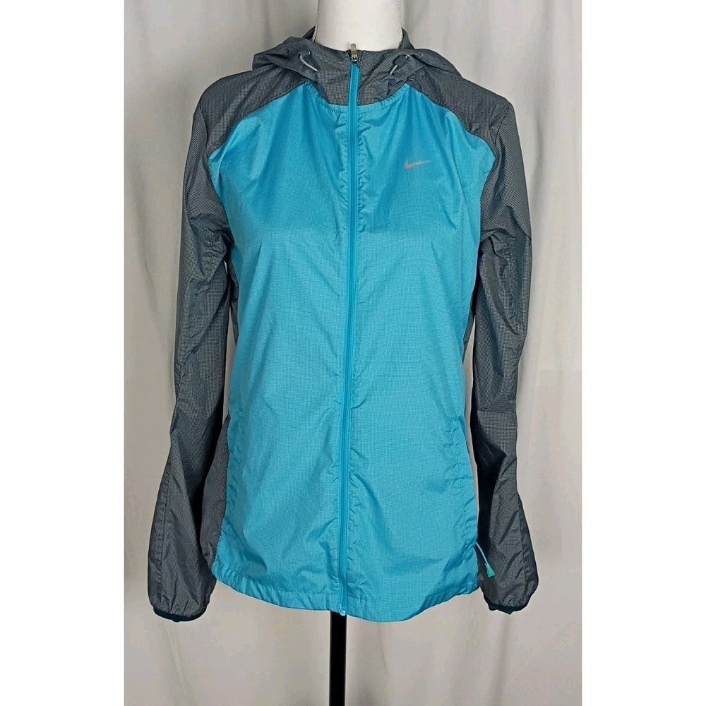 Nike Running Women's Jacket Blue/‎ Grey Size M